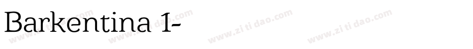 Barkentina 1字体转换
